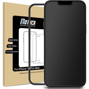 Mothca Matte Glass Screen Protector for iPhone 14 Plus/iPhone 13 Pro Max 6.7-inch Anti-Glare & Anti-Fingerprint Tempered Glass Clear Film Case Friendly Easy Install Bubble Free Smooth as Silk