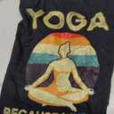 Women Yoga Because Murder is Wrong Meditation T-Shirt, Medium
