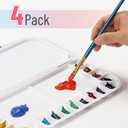Mr. Pen- Airtight Watercolor Palette with Lid, 4 Pack, 18 Wells & 2 Mixing Areas, Lightweight Sealing Paint Palette for Travel, Painting, Watercolor Mixing, Art Class and Studio Use