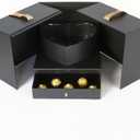UNIKPACKAGING Premium Quality Large Square Surprise Flower Box, Gift Boxes for Luxury Flower and Gift Arrangements, Multi Colors (Black), 1 count