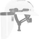 Hardknock Full Face Shield, Clear Anti-Fog Protection for Resolve Safety Helmets