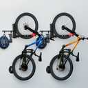 Swivel Bike Wall Mount Rack - Space Saving Vertical Bicycle Storage Holder for Mountain, Road, Kids Bikes Garage Organization with Anti-Scratch Protection & Easy to Install (Max 70lbs) (2Pcs)