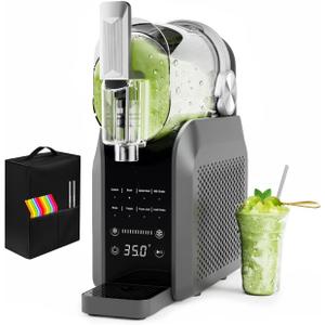 Slushie Machine, No Ice Needed, 88 oz Slushie Machine for Home with Dust Cover, Professional Frozen Drink Maker, 7 Preset Programs+Rinse, Frozen Margaritas, Frapps, Milkshake, and More