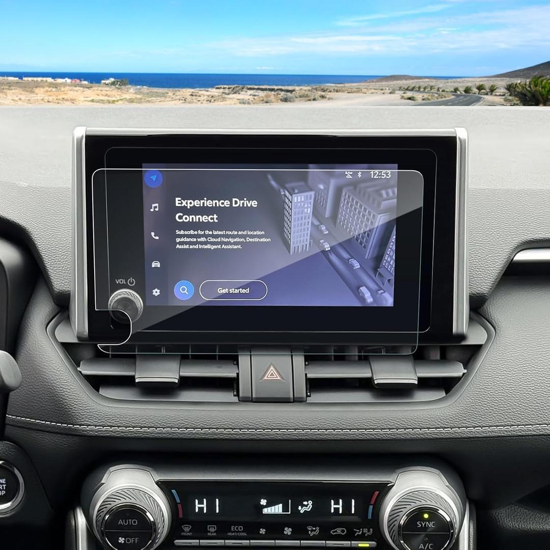 Anti-Glare Matte for Toyota RAV4 2023-2025 Screen Protector, (10.5-in Touchscreen) (Limited/TRD Off-Road/XSE/XLE Premiumn), 9H Tempered Glass 2025 RAV4 Hybrid Accessories Anti-Fingerprint 10.5"