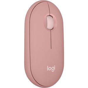 Logitech Pebble Mouse 2 M350s Slim Bluetooth Wireless Mouse, Portable, Lightweight, Customizable Button, Quiet Clicks, Easy-Switch for Windows, macOS, iPadOS, Android, Chrome OS - Tonal Rose