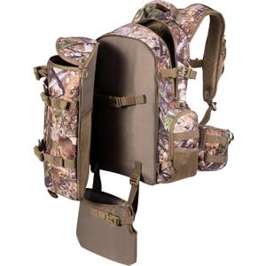 BLISSWILL Large Hunting Backpack with padded weapon compartment for Bow Rifle with Waterproof Rain Cover Hunting Gear Accessories 40L (Supercamo Timber)
