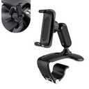 XIZAKEE 1 PC Dashboard Phone Holder Clip, ABS 360 Degree Dashboard Phone Mount, Multifunctional Dash Cellphone Holder Clip, Universal for 4-7 Inch Cellphones (Black)