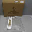 12"x16" Clear Acrylic Serving Tray with Golden Handles, Sturdy Huge Capacity Acrylic Tray for Coffee, Juice, Kitchen and Desk Organizer, Storage Tray (12"x16")