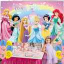 Princess Birthday Party Decoration,Photo Background 5 x 3 FT, 18 Pcs Balloons,Princess Merch Party Backdrop Supplies