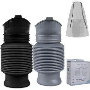 Pee Bottles for Men, Adjustable Emergency Urinal, Car Pee Bottle for Men and Women, Portable Toilet for Car, Shrinkable Personal Mobile Toilet,Urine Bottle