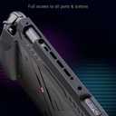 for Switch 2 Grip Case - Scratch & Drop Resistant Protective Case with Ergonomic Grips | Hard Screen Cover for Enhanced Full Protection, Travel & Handheld Use (Black)