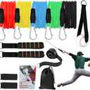 ENERACES Baseball Resistance Bands for Pitchers – Pro-Grade Arm Strength & Pitching Bands | 5-Level Adjustable Resistance Bands for Baseball/ Softball Training (All Ages)