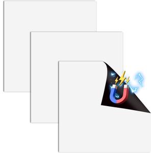 3Pcs White Magnetic Vent Covers, Magnetic Vent Covers for Ceiling, Ceiling Vent Covers Magnetic Vent Covers for Wall, Strong Magnetic Vent Magnetic Cover for Air Conditioning Vents 12x12 in