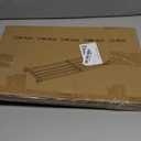 Hershii Closet Tension Shelf & Rod Expandable, Adjustable Storage Rack Metal Organizer DIY Divider Separator for Cabinet Wardrobe Cupboard Kitchen Bathroom (15.74 - 23.62 inches, Ivory)