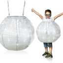 Coume Halloween Disco Ball Costume Shining Disco Outfit Shiny Mirror Ball Costume for 70s Dance Party (Kid Size)
