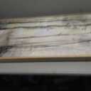 Framed Long Narrow Abstract Forest Landscape Vertical Wall Art, 18x56 Inch
