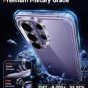 FNTCASE for Samsung Galaxy S26-Ultra Case: Clear Magnetic Phone Cases with Screen Protector Compatible with Magsafe Slim Anti Yellowing Rugged Protective Transparent Cell Phone Cover (Clear)
