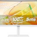 SAMSUNG 34” ViewFinity S65TC Series Ultra-WQHD 1000R Curved Computer Monitor, HDR10, 100Hz, AMD FreeSync, Thunderbolt 4, Height Adjustable Stand, Built-in Speakers, Eye Care, LS34C650TANXGO, 2024