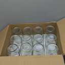 QAPPDA 32 OZ Glass Jars with Lids Set of 12,Clear Wide Mouth 1000ML Glass Mason Jar with Airtight Lid,Durable Glass Food Storage Canning Jars for Pickles,Jams,Preserving