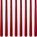 8 Pack 10 Inch Red Taper Candles For Valentine's Day, Home Decor, Dinner Wedding Shower Celebrations, Valentine's and Parties