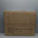 PAWLAND Wooden Freestanding Foldable Pet Gate for Dogs, 24 inch 4 Panels Step Over Fence, Dog Gate for The House, Doorway, Stairs, Extra Wide (Espresso, 24" Height-4 Panels)