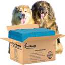PetsWorld Enormous Dog Pee Pads 37"x54" 25 Count – XXXL Pet Pee Pads for Giant Dogs & Pets, Heavy Duty Leak-Proof Dog Training Pads, Super Absorbent Quick-Dry Potty Pads with Adhesive Tabs