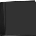 Hamilco 8x8 Black Cardstock Paper 80 lb Cover Card Stock 100 Pack