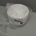 PLASTICPRO 100 Count Disposable 5 ounce White Plastic Dessert Bowls