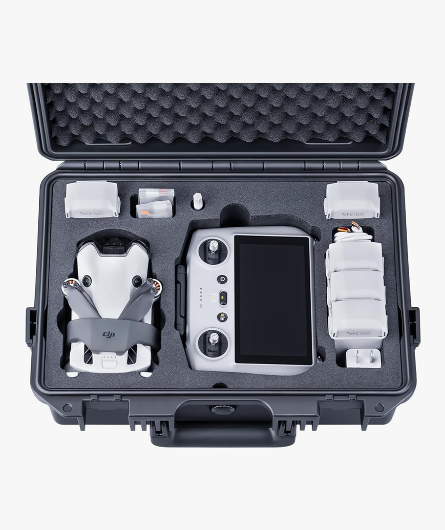 Lykus Titan MM410 Waterproof Hard Case for DJI Mini 4 Pro/Mini 3/Pro and RC2/RC/RC-N2/N1, Support 7 batteries and RC lanyard [CASE ONLY]
Amazon's Choice