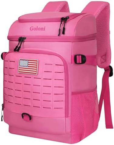 Cooler Backpack, 30 Can Backpack Cooler 4-Sided Cold Retention Technology, Lightweight & Hands-Free for Beach, Camping