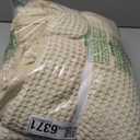 Bedsure Cooling Cotton Waffle Queen Size Blanket - Lightweight Breathable Blanket of Rayon Derived from Bamboo for Hot Sleepers, Natural, 90x90 Inches