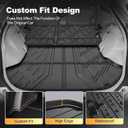 AOMSAZTO Cargo Mat & Backrest Mat Compatible with 2010-2014 Toyota Prius (Not Fit Plug-in, V or C Models): TPE All Weather Protection Anti-Slip Cargo Liner for 2014 Prius Accessories
