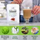 KEYTO Keto Collagen Protein with MCT Oil Powder - Salted Caramel, 11.43oz