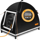IGAN Small Inverter Generator Tent Cover While Running, Compatible for Honda and Most 1000~2300 Watts Generators, Portable Outdoor All-Weather Tarpaulin Cover for Rain, Black