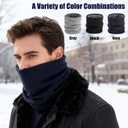 3Pcs Winter Neck Warmer Gaiter for Women Men Thermal Fleece Ski Face Mask Cover Windproof Scarf for Skiing Hiking