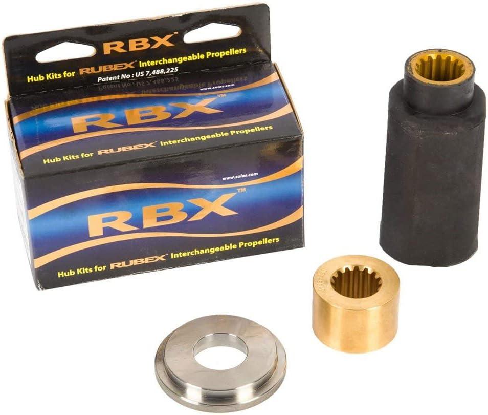 SOLAS RBX-100 Rubex Hub Kit for Evinrude/Johnson/BRP - 90-300 HP (1991 Plus), 15-Tooth, 4.75" Gearcase