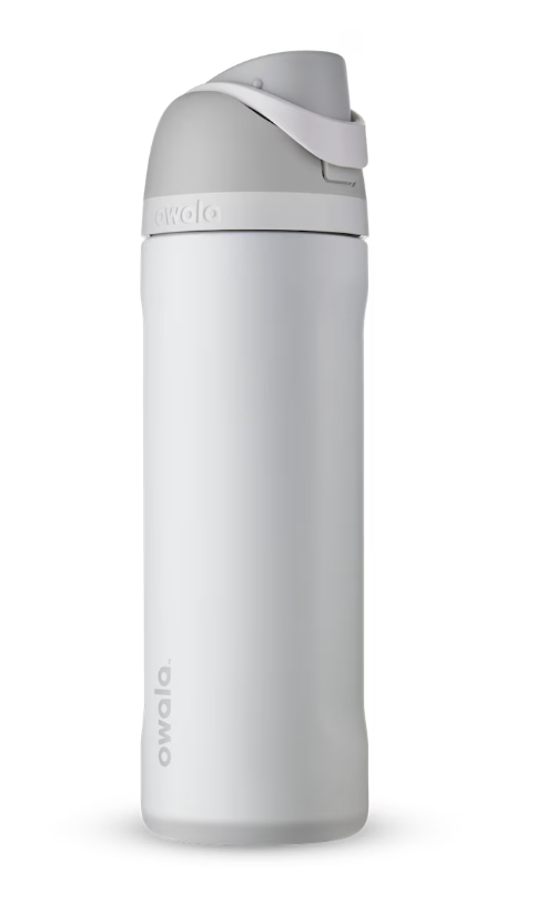 Owala FreeSip Insulated Stainless Steel Water Bottle with Straw, BPAFree Sports Water Bottle, Great for Travel, 32 Oz, Shy Marshmallow