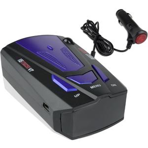 Car Radar Detector, Upgraded Dectector Driving Aids for City Road and Highway, Directional System Real Time Voice Alert Speed, Built-in GPS, LED Display