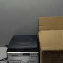 9 in 1 Record Player with External Speakers,3 Speed Bluetooth Turntable Vinyl Player with CD/Cassette Play,AM/FM Radio, USB SD/MMC Play, Aux-in/RCA Line Out (Black-T408)