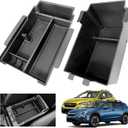 2024 2025 2026 Crosstrek Center Console Organizer Tray for 2024 2025 2026 Subaru Crosstrek Hybrid 2024 Impreza Center Armrest Storage Box for Crosstrek 2024 Accessories Storage Box Double Layer