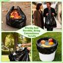 SHENLIU 400 Count Black Plastic Bags with Handles, 24" X 15.7" Large T Shirts Grocery Shopping Bags 35 Mic Thick and Heavy Duty for Home Stores Supermarkets Grocery Stores And Other Small Businesses