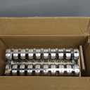 Stainless Steel Ice Cream Molds, 20 Packs Professional Round Head Grooved Ice Pop Molds, Metal Ice Lolly Ice Cream Mold Ice Cream Maker Mold Stick Holder, Single Cup Capacity 112g (20Pcs 112g)