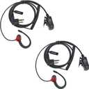 UAYESOK 2 Pin Walkie Talkie Earpiece with Mic G Shape Headset for Motorola CP110 CP185 CP200 CP200D CLS1110 CLS1410 DTR550 DTR650 RDU2020 SP50 P200 Yaesu FT-65R (2 Pack)