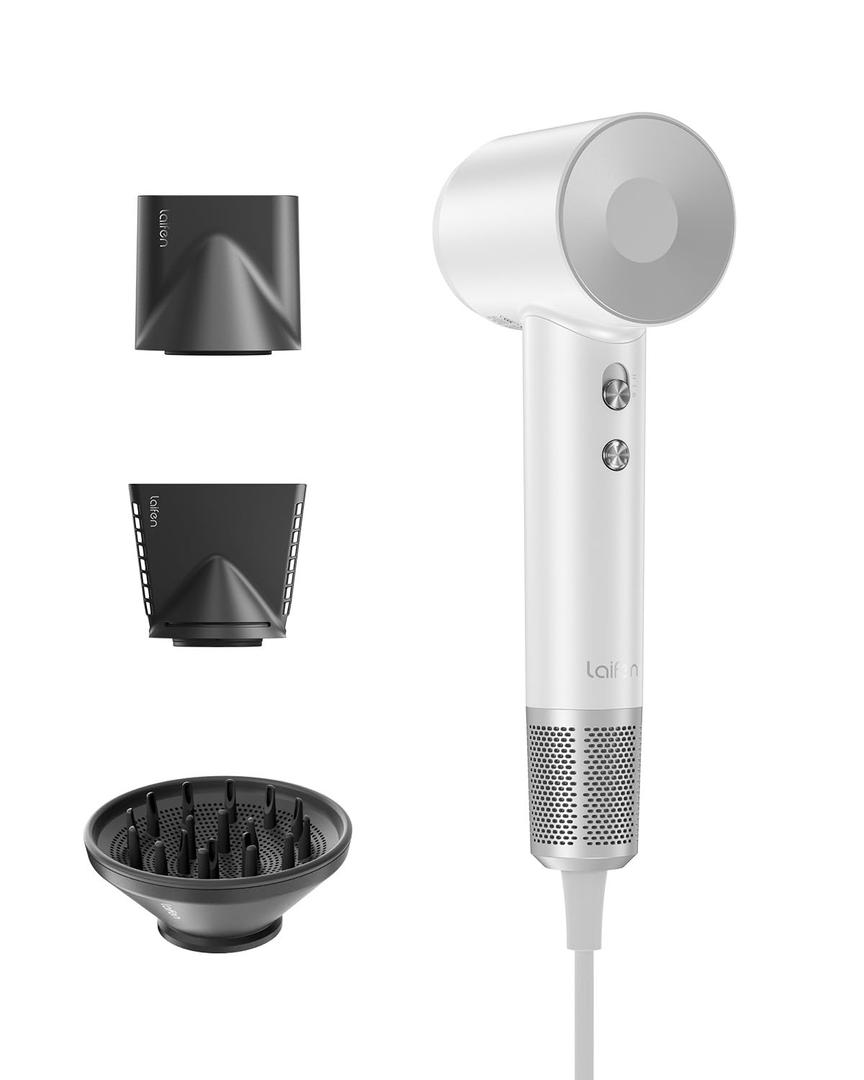 Laifen Swift Hair Dryer, Blow Dryer with 110, 000 RPM Brushless Motor for High-Speed Drying, 200 Million Ionic Hair Dryer with Smooth Nozzle for Travel & Home with Low Noise, Thermo Control