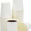 Disposable Cups, 200 Pack 8 Oz Paper Cups, Disposable Coffee Cups 8 Oz, Hot Cups Tea Cups Water Cups for Home Office Travel Party