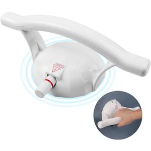 Suction Shower Grab Bar,5.1 Inch Grab Bars for Bathtubs and Showers,Shower Handles with 418 Pounds Capacity, Handicap Grab Bar for Elderly/Seniors (White)