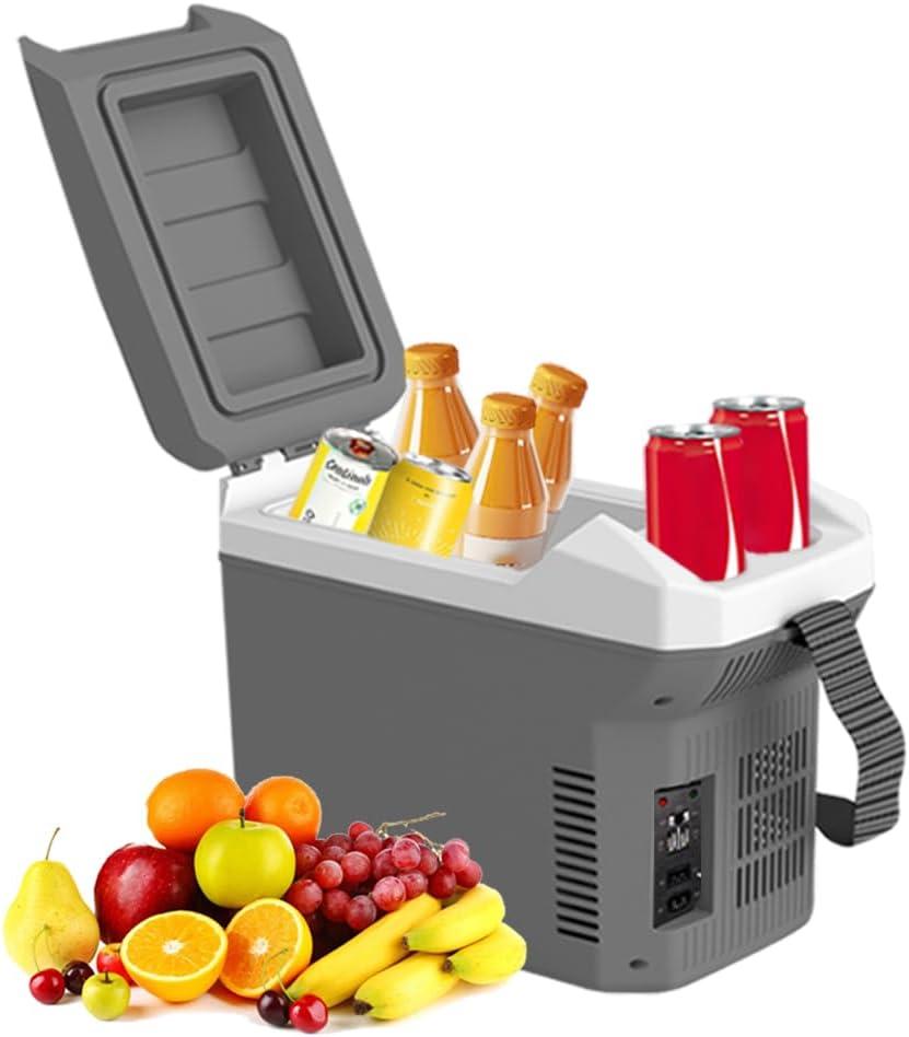 TREFAN 8 Liter/Quart Electric Car Cooler & Warmer 12v Plug in Cooler with AC/DC Car Mini Fridge Portable Electric Cooler for Car/Camping/Travelling/Truck (8L)