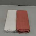 MOZAH Organic Muslin Swaddle Blankets - Raspberry Red and Pearly Grey - 2 Pack - for Baby Boy or Girl - Ideal for Newborns, Toddlers & Registry Essentials