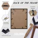 16x20 Black Oak Picture Frame, Oak Solid Wooden HD Glass, 1 Pack