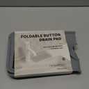 ZJWZLG Faucet Mat for Kitchen Sink, 17.7"X5.5" Silicone Sink Splash Guard with Soap Holder, Snap-On Design & 7slope Fast Drain, Folding Sink Faucet Mat for Universal Kitchen Bathroom SinkGrey (Gray)